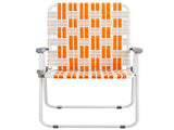 Set of 2 Webbed Folding Beach Chairs, Outdoor Patio Lawn Foldable Chairs for Camping Fishing Yard 42091416