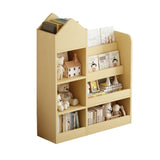 ZUN Wood Kids Wooden Bookshelf Toy Storage Organizer with Bookcase, Kid's Bin Storage Unit with 6 96058687