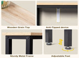 2 Pack 39.4" Narrow Console Sofa Table with Power Outlets and USB Ports, 25208205