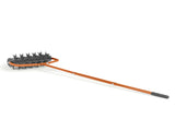 18in Lawn Aerator, Heavy Duty Rolling Aerator Lawn Tool, Manual Lawn Aerator Yard Aerator 56700104