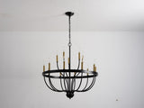18-Light Chandelier Industrial Iron Candle Chandelier Modern Suspended Farmhouse Pendant Light W5008P479819