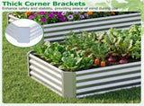 Galvanized Steel Raised Garden Bed 631 Ft Outdoor Planter Box for Vegetables Flowers Herbs 94947348