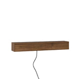 Floating TV Stand, Wall Mounted TV Shelf with Led Lights & Power Outlet,High Gloss TV Cabinet for W1321P272342