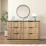 Modern Multi-functional Six-drawer MDF Cabinet,The perfect combination of rounded corners and 23515202