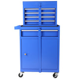 ZUN 5-Drawer Rolling Tool Chest, High Capacity Tool Storage Cabinet W/Lockable Wheels, Adjustable Shelf W1239132607