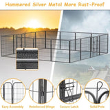 ZUN Dog Pens Outdoor 32" Height Foldable 16 Panels Heavy Duty Metal Portable Dog Playpen Indoor W1422112803