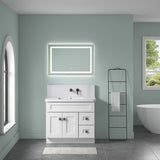 ZUN 36*28 in 
Bathroom Vanity Mirrors , Framed Dimmable Makeup Mirror for Wall, Backlit and W2152128620