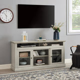 ZUN Contemporary TV Media Stand Modern Entertainment Console for TV Up to 65" with Open and Closed W1758108529