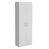 Nepal Pantry Cabinet, Space-Efficient 2-Door Design with Multiple Shelves B070P173199