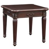Espresso End Table with Turned Leg B062P189181