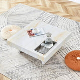 A modern and practical coffee table with imitation marble patterns, made MDF material. The fusion W1151119881