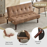 Foldable Fashion Sofa Bed Tech Cloth Back Adjustable Sofa Chaise longue Futon, Modern Fashion Sofa W395P278688