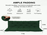 Outdoor Swing Cushions 70 Inch, Waterproof 4" Thick Porch Swing Cushion Replacement with Backrest 80051449