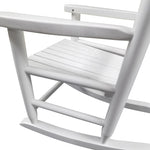 ZUN Children's rocking white chair- Indoor or Outdoor -Suitable for kids-Durable 42338091