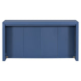 U_STYLE Acacia Wood Veneer Simple Entryway Table with Wavy Design,Suitable for Study,Entryway, N711P225790V