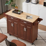 Mobile Kitchen Island Cart With 2 drawers 27295851