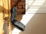 Leather Armchair, Modern Accent Chair High Back, Living Room Chairs with Metal Legs and Soft Padded, W2105P303634