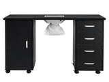 MDF Single Door 4 Drawers With Fan Black Nail Table 47343861