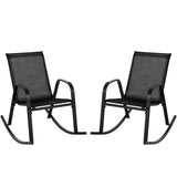 2 PCS Metal Patio Rocking Chair 22829714