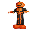 12ft Inflatable Halloween Decor with Skeleton Ribs, Pumpkin & Grim Reaper, 3 LED Lights 115 Count 23117795
