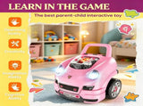 Pink Kids Mechanic Truck Engine Toy Set Interactive Car Service Play Set for Toddlers 14781785