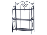 Metal Foldable 3-Tier Plant & Home Dcor Display Stand Rack / Book Shelf 04893666