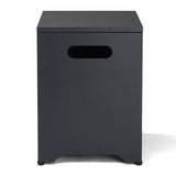 41*41*53.5cm Square Black Gas Storage Garden Iron Side Table 68938570