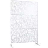 Outdoor & Indoor Privacy Metal Privacy 76" H48" W, Freestanding Decorative Privacy W465P193281