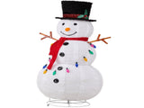4FT Lighted Snowman Christmas Yard Decorations, Pre-lit Pull Up Snowman with 100 White LEDs, 63276687