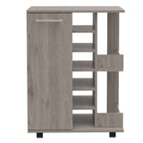 Tennessee Bar Cart, One Cabinet With Division, Six Cubbies For Liquor, Two Shelves B128P176146