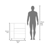 Wengue Kitchen Cart with Microwave Shelf and Open Storage B062P290275