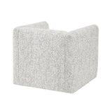 Modern Living Room Swivel Chair Beige Jacquard Fabric Upholstery Pillow Comfort Plywood Furniture B011P315600