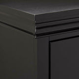 ZUN Elegant Bedroom 1pc Chest Of Drawers Black Color Drawers Tall Chest Plywood Furniture B011P238911