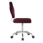 ZUN Red Swivel Office Chair with Casters B062P209416