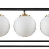 H 6-Light Frosted Glass Globe r Chandelier B03596555