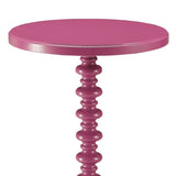 ZUN Purple Accent Table with Pedestal Base B062P209055