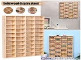 Wooden 1/64 Scale Toy Car Hot Diecast Wheels Matchbox Display Case Storage Gift 72294333