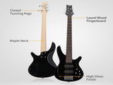 44 Inch GIB 5 String H-H Pickup Laurel Wood Fingerboard Electric Bass Guitar 40685805