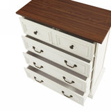 Modern White 5-Drawer Dresser for Bedroom - Ample Storage Wide Chest of Drawers, Sturdy & Safe 86481478
