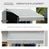 ZUN Patio Retractable Awning -AS （Prohibited by WalMart） 26912239