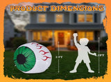 2 Packs Halloween Inflatables Large Set of Lighted Eyes Decoration, 3FT Blow Ups Green Eyes for 13264180