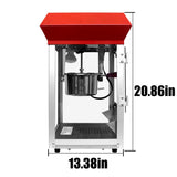 ZUN Kaitu Bar Style Popcorn Machine, 6-Ounce Popcorn Maker Popper, Red W2841P218157