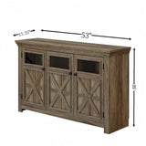 3 Doors Large Buffet Sideboard, Bar Wine for Entryway Living Room Buffet W2275P149113