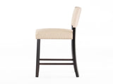 Barstools With rivet decoration set of 2 , wood Frame,fabric Sponge cushion and Upholstered N780P366607B