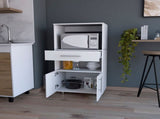 White Pantry Cabinet Microwave Stand B062P175202