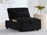 4 in1 Multi-Function Single Sofa Bed with Storage Pockets,Tufted Single Pull-out Sofa Bed with W2186P163736