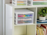 (2 pack) 3 Drawer Unit, Countertop Organizer, Clear Storage Solution for Desks, Countertops, and 39594271