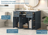 30inch Bathroom Vanity with Undermount Sink and Drawers, Painted Surface, Soft-Close Doors, Bathroom N710P331580C