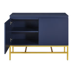 ZUN Minimalist & Luxury Cabinet Two Door Sideboard with ld Metal Legs for Living Room, Dining Room 02926492