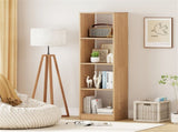 Space-Saving 5-Tier Bookcase, 4-Cube Open Storage Shelf for Living Room Study-Space-Saving 06076344